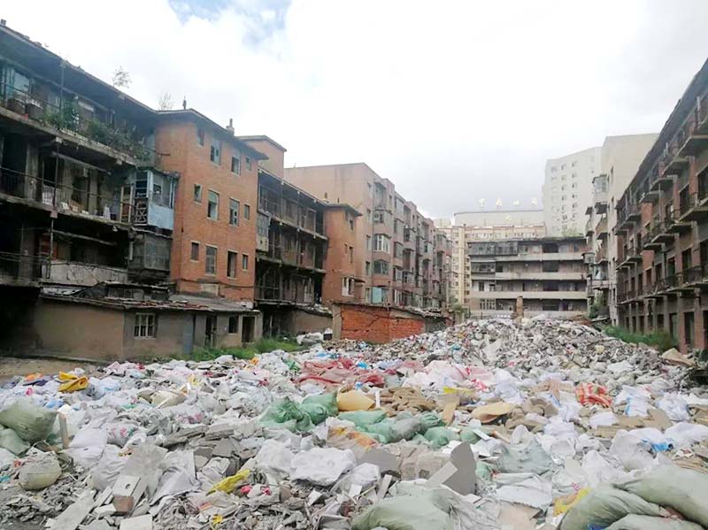 城市拆迁所带来的的建筑垃圾