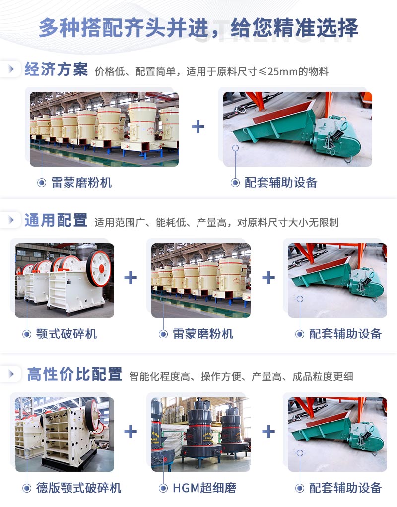 一套石头磨粉设备多种搭配任您选